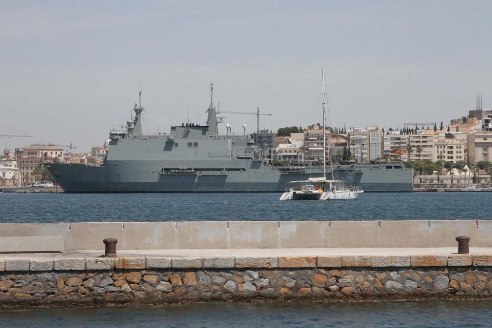 Jornada de puertas abiertas del buque Castilla en Cartagena