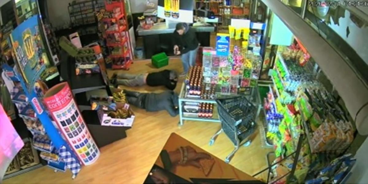 Un momento de la detención.