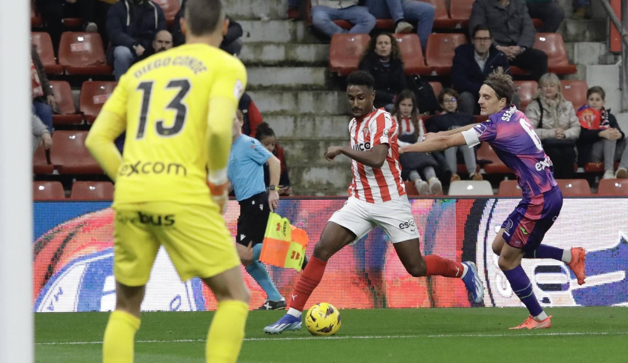 El partido entre el Sporting y el Leganés, en imágenes