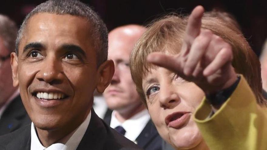 Obama elogia a Merkel por su política en la crisis de los refugiados