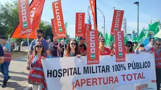 Marcha contra el "cierre" del antiguo Hospital Militar: "Es un sinsentido que se quede para cuatro operaciones de cirugía menor"