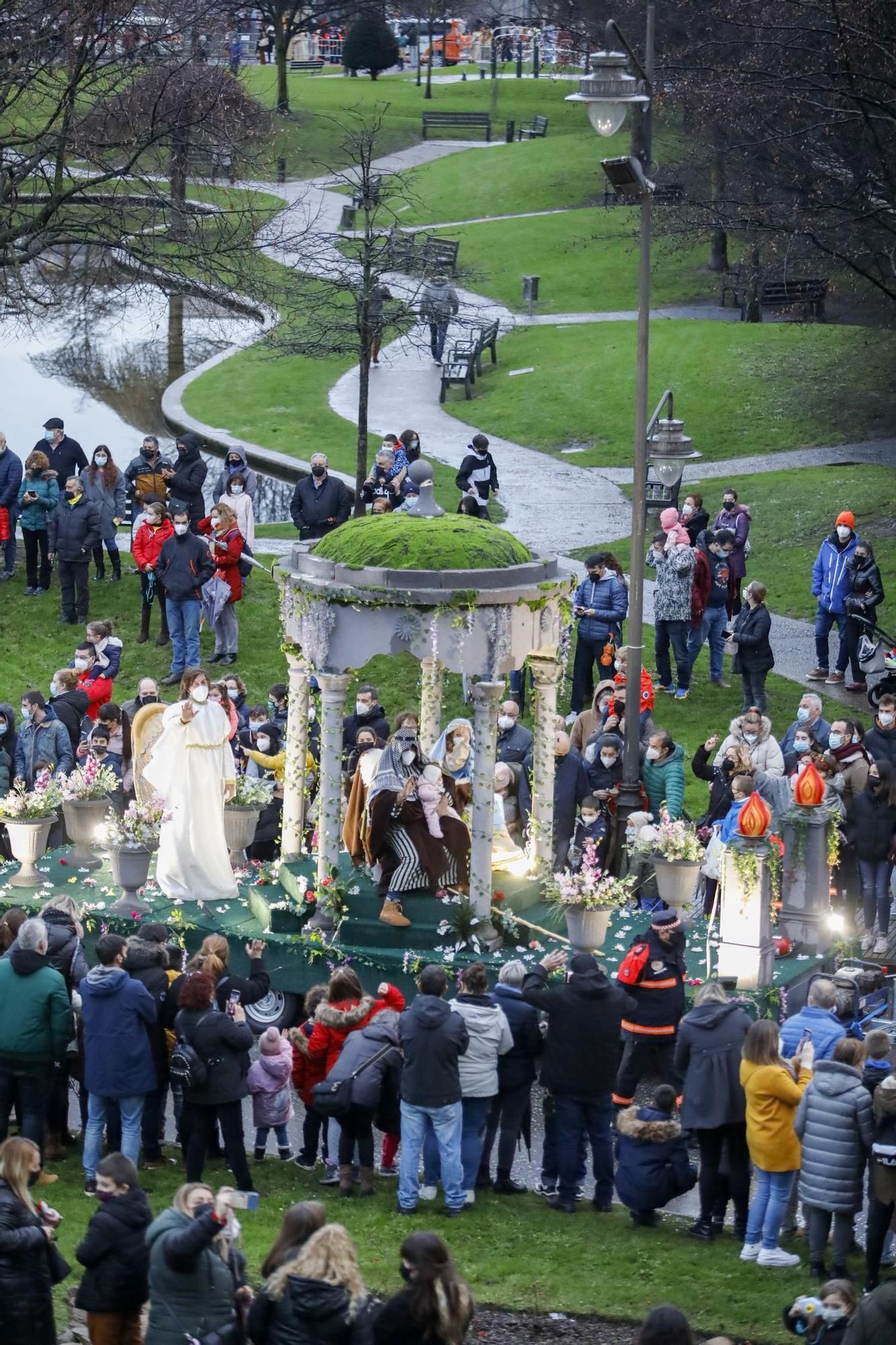 La cabalgata de los Reyes Magos en Gijón