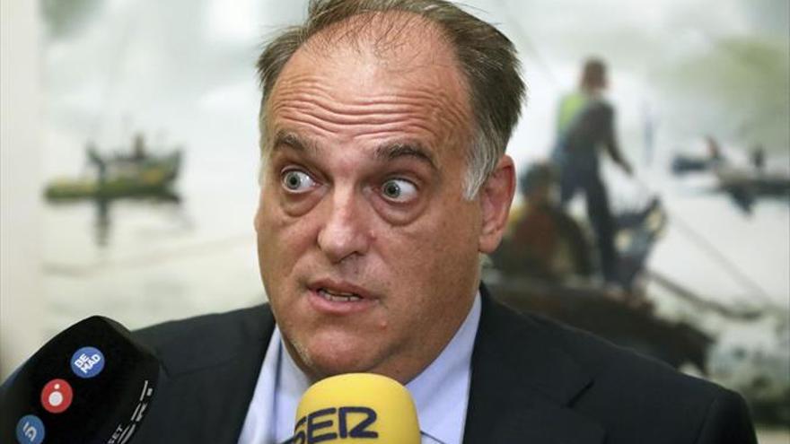 Javier Tebas ve posible una Liga sin Barça ni Espanyol