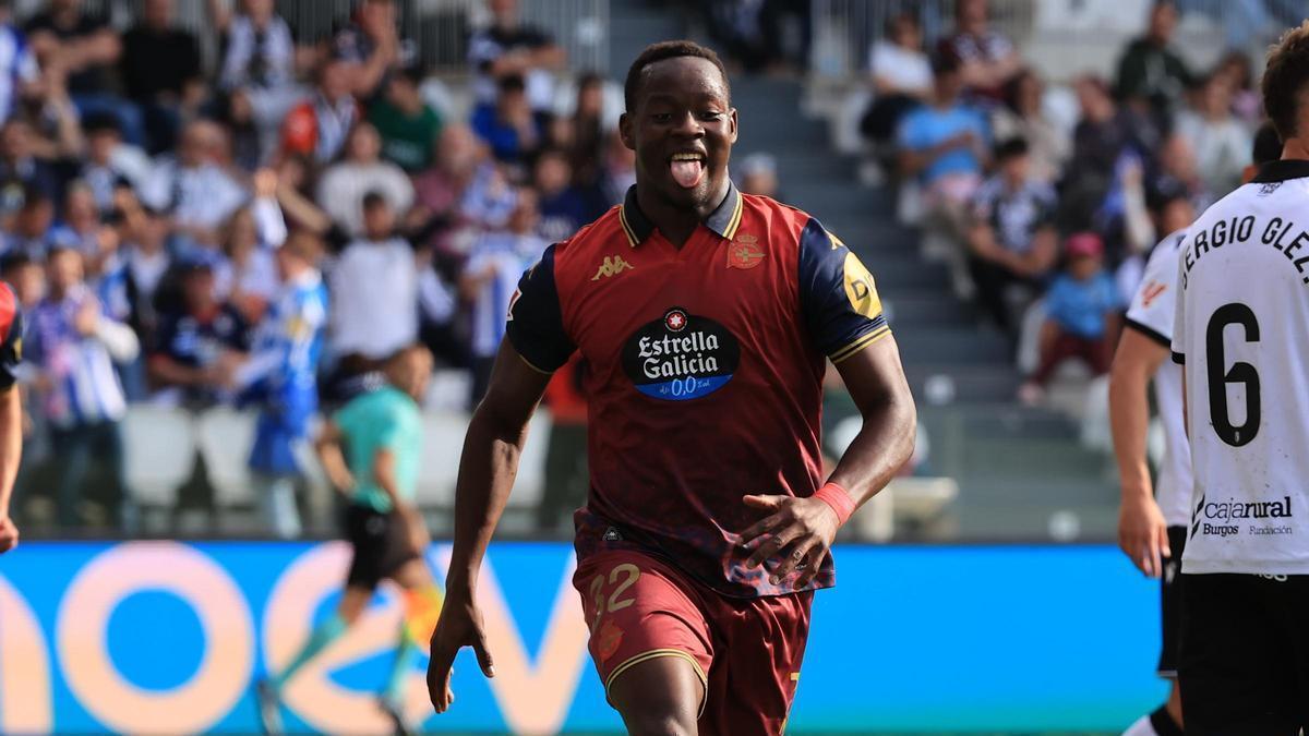 Las imágenes del partido del Deportivo en Burgos (1-1)