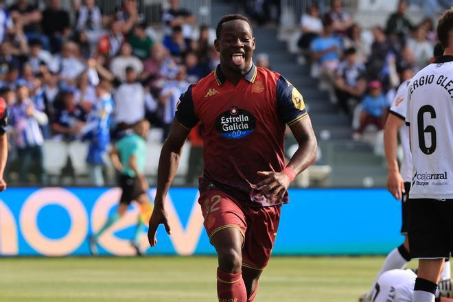 Las imágenes del partido del Deportivo en Burgos (1-1)