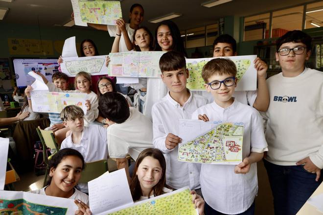 Los alumnos del colegio Montevil redoblan sus esfuerzos para conseguir un nuevo parque en Gijón (en imágenes)
