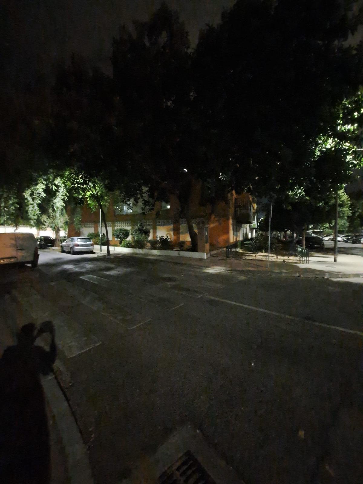 Otra vista del Camino de Casabermeja al caer la noche.