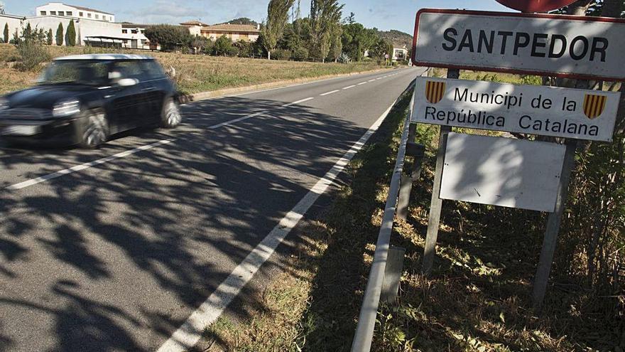 Tram de la carretera BV-4501, al costat de la qual s&#039;habilitarà el carril