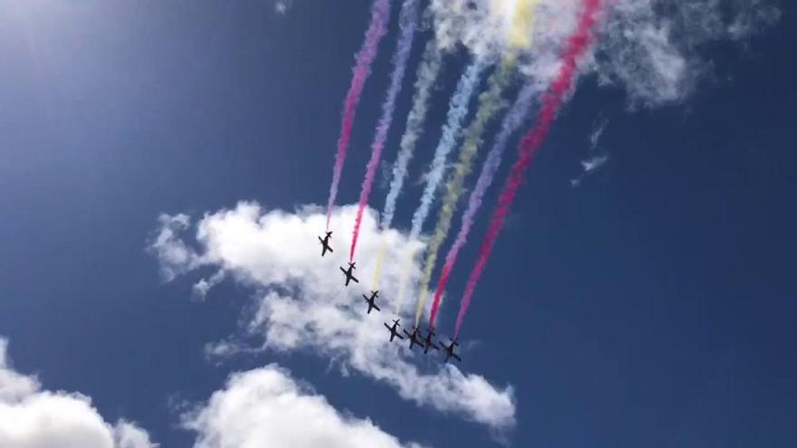 Exhibición de la Patrulla Águila en Zamora