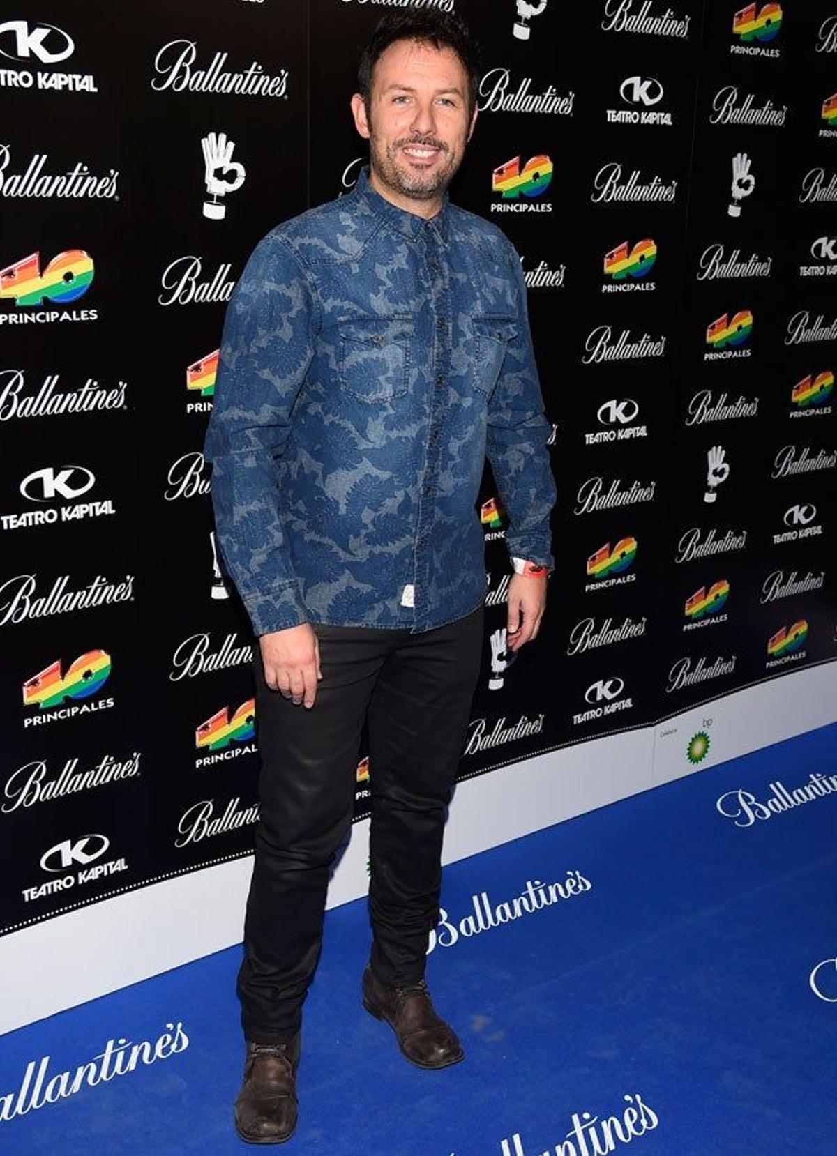 Iñaki Urrutia, en la fiesta de los nominados a los premios 40 Principales.