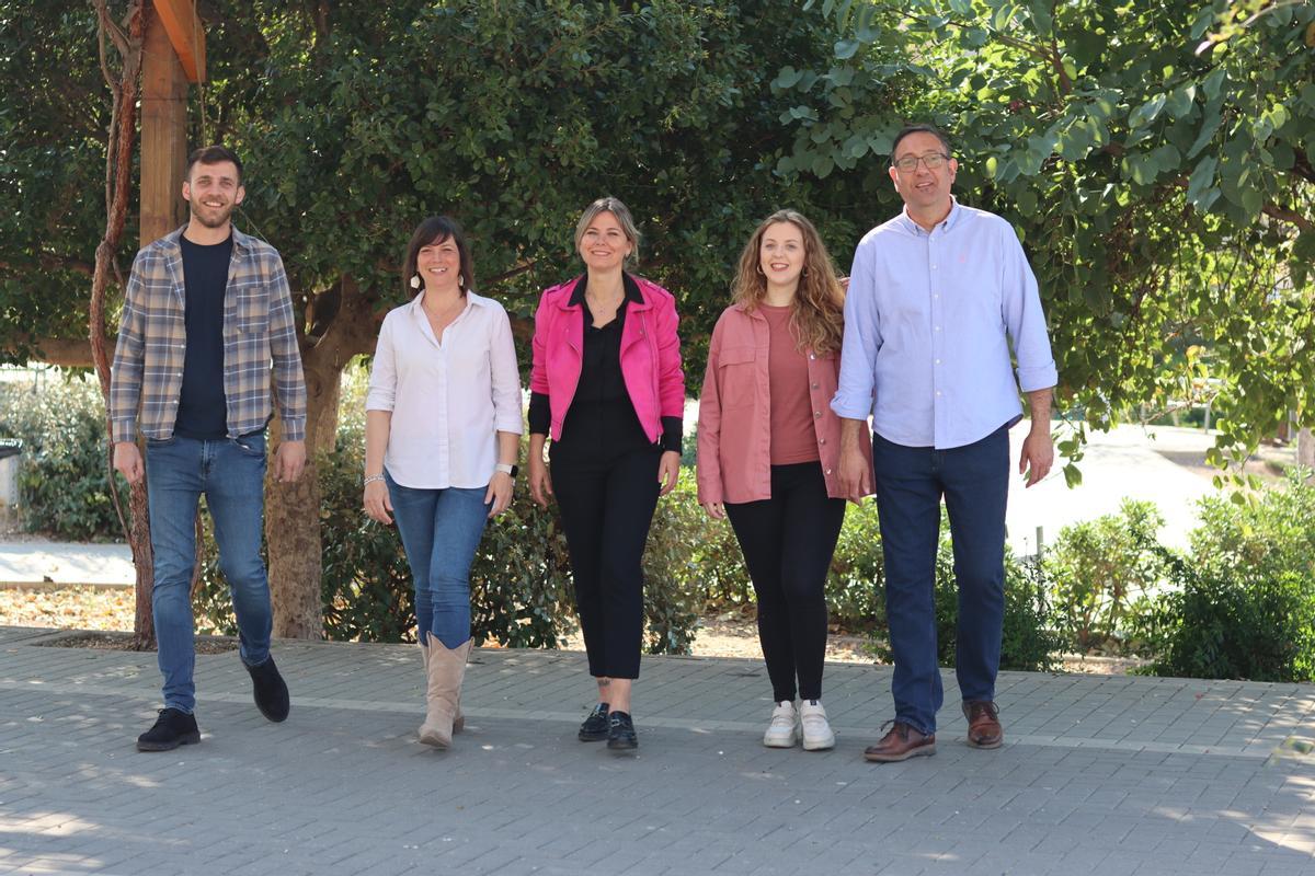 Foto de marzo de 2023 de algunos miembros de la lista de Compromís para las últimas elecciones.