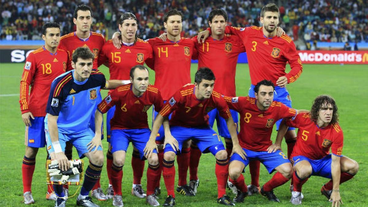 Xavi y Pedro rememoran el triunfo de España ante Alemania