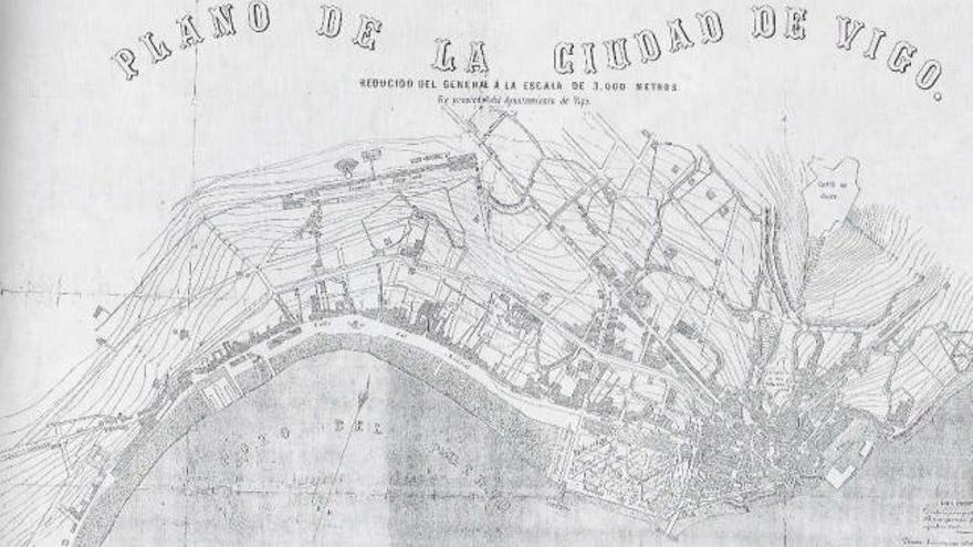 El plano de Manuel F. Soler incluye ocho calles longitudinales y once transversales.   // P.C.V./M.L.