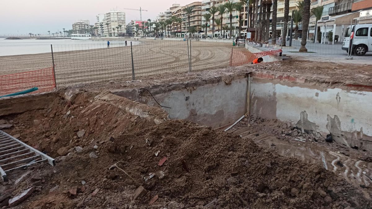 Image of the site of the José María kiosk after its demolition carried out this week Image of the site of the José María kiosk after its demolition carried out this week