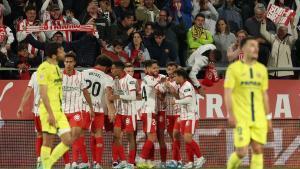 Un Girona notable doblega el Vila-real i lliga mitja salvació