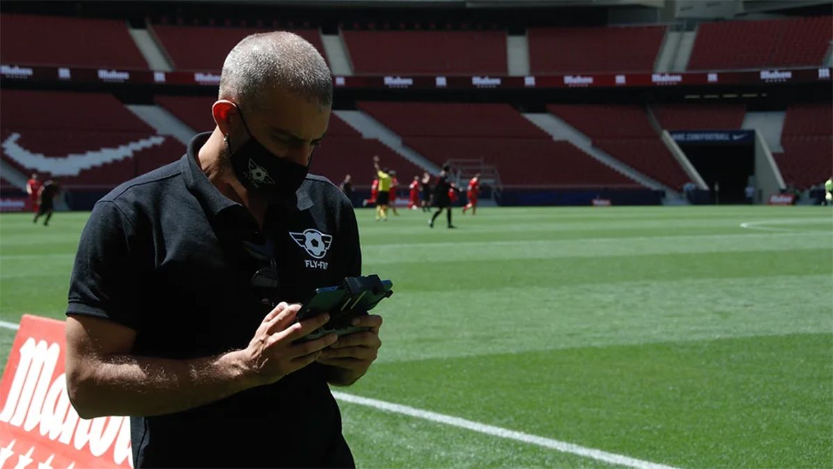 Fly-Foot, la tecnología de dron aplicada al fútbol profesional
