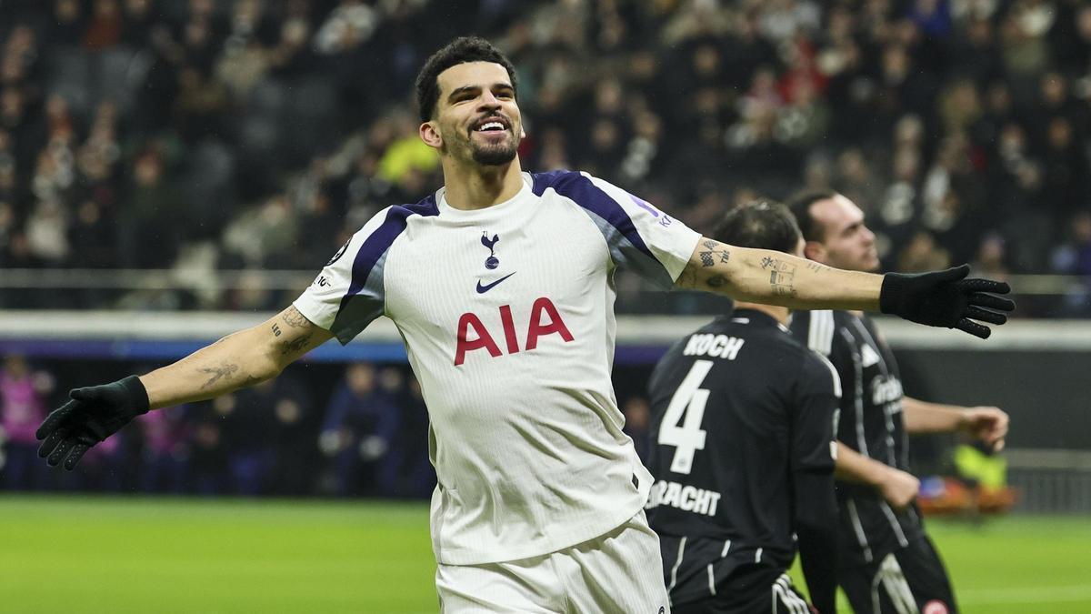 Botín de oro del Tottenham ante el Eintracht (0-2)