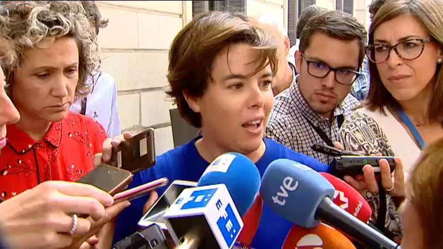 Soraya Sáenz de Santamaría deja su futuro abierto: "Primero voy a hablar con Pablo"