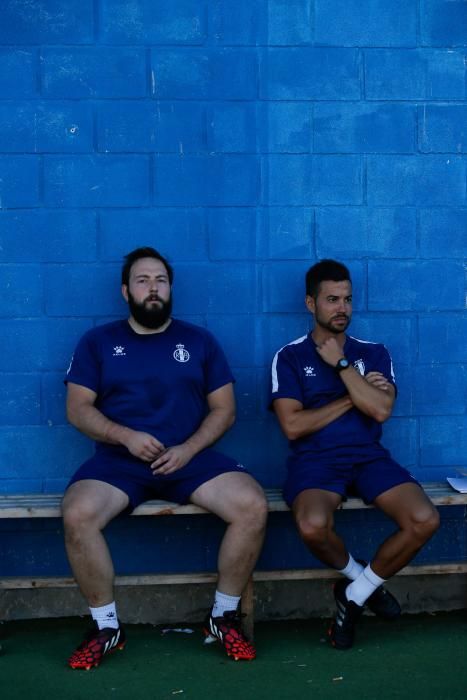 El partido entre el Real Avilés y el Praviano, en imágenes