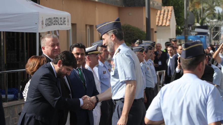 El Rey preside el festival aéreo de la Academia del Aire en Murcia