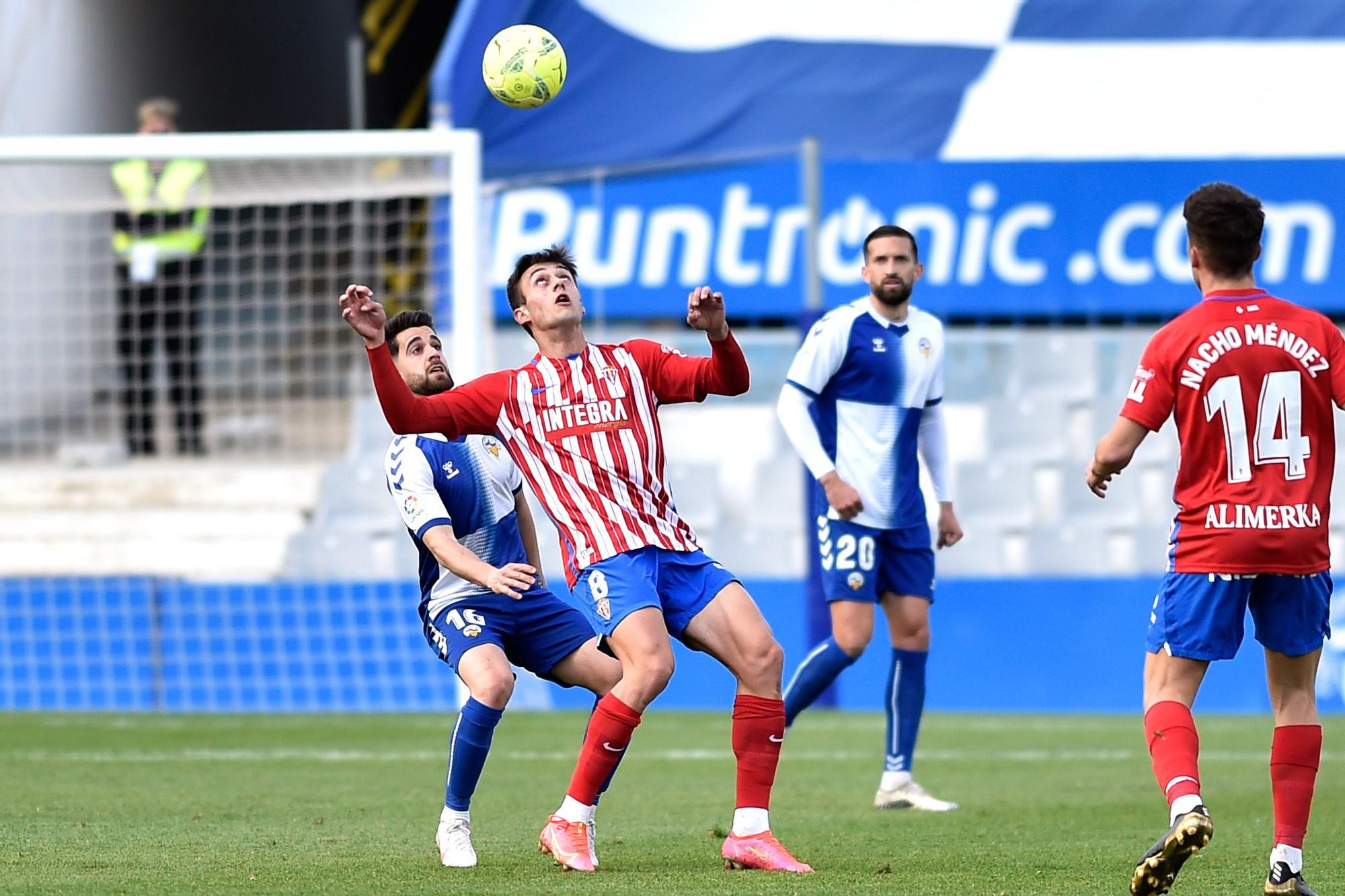 El partido del Sporting ante el Sabadell, en imágenes