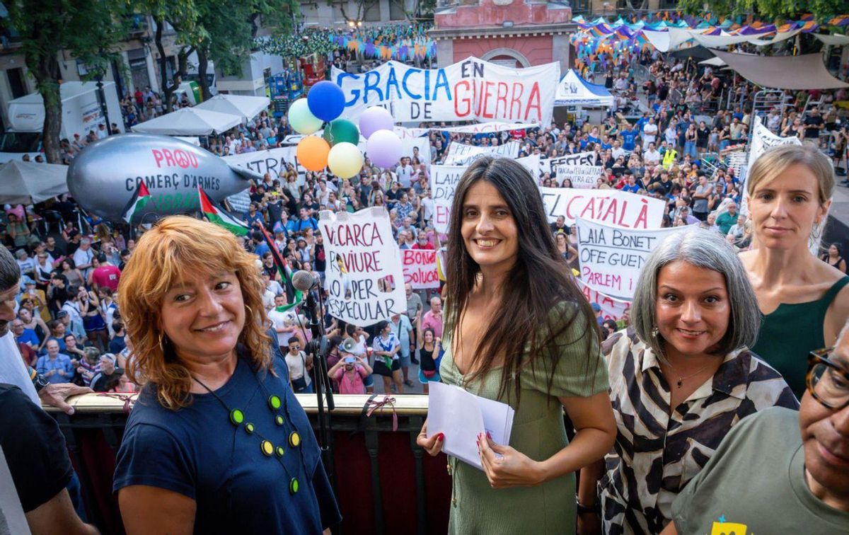Les festes de Gràcia comencen amb protestes contra la guerra de Gaza
