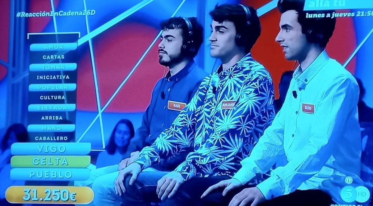 Caballero, Vigo y Celta, en la cadena en la que los Mozos de Arousa superaron el millón de euros.