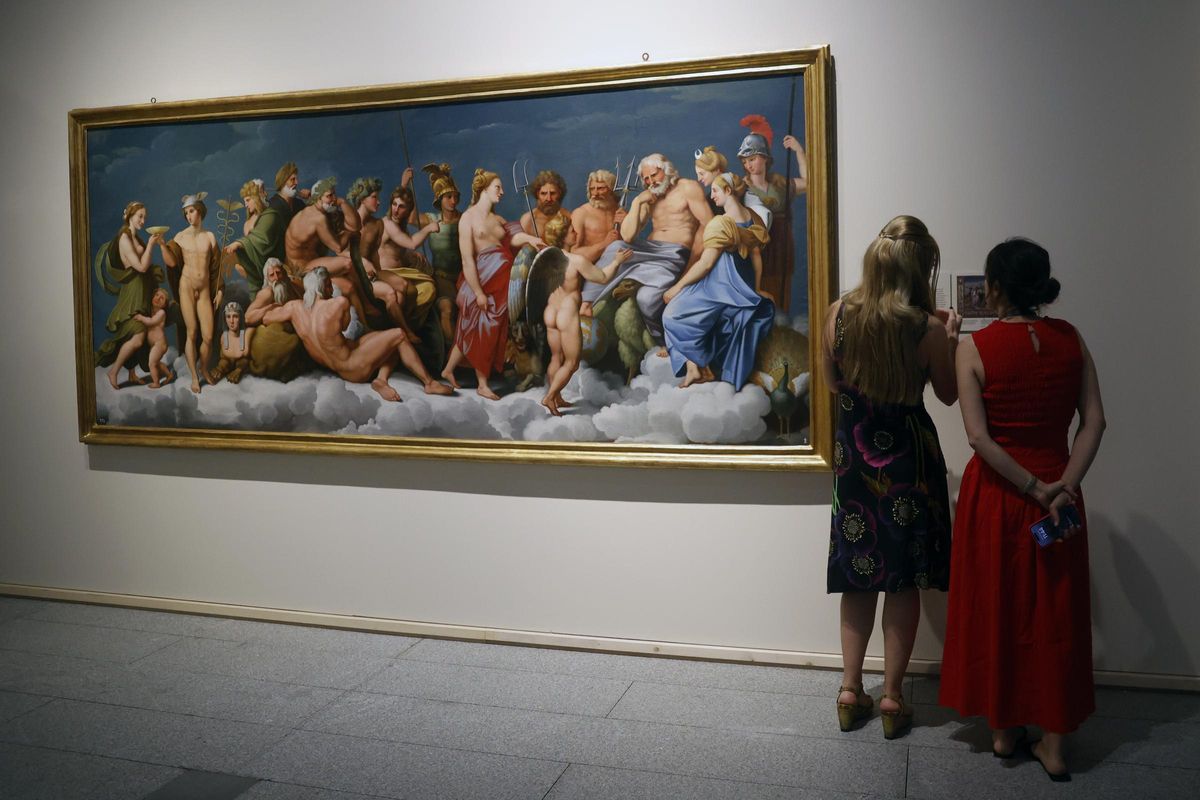 Uno de los cuadros expuestos en la muestra.