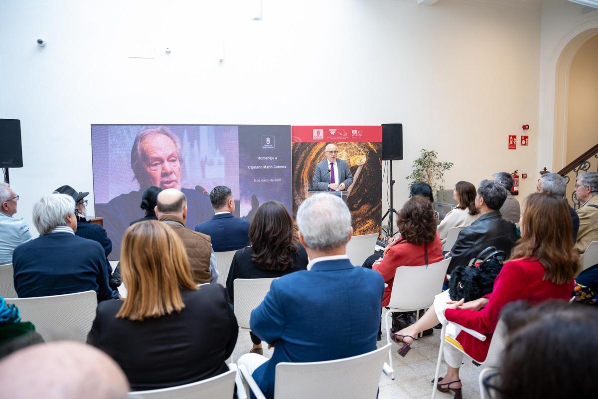 Homenaje del Cabildo de Gran Canaria a Cipriano Marín Cabrera