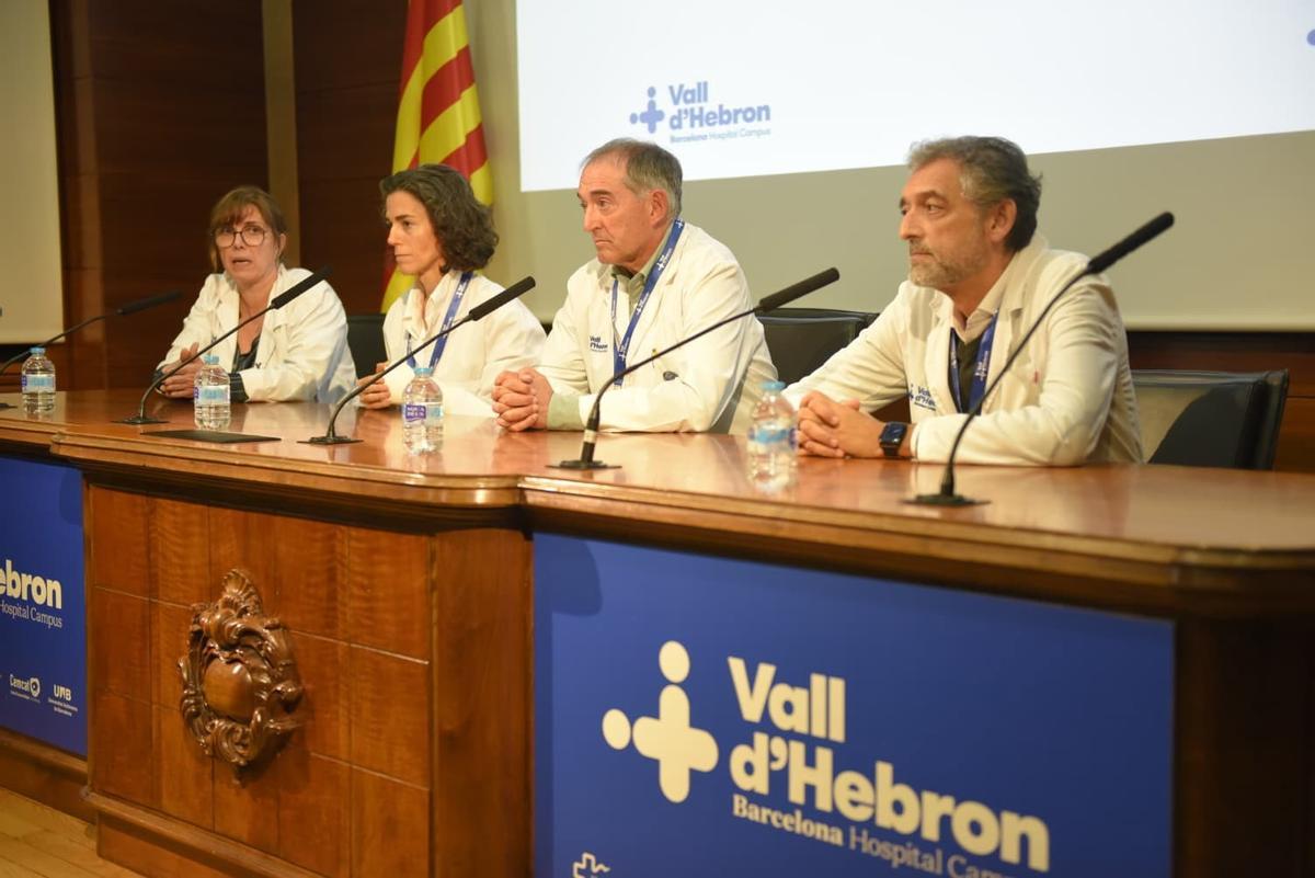 Roda de premsa a l'Hospital Vall d'Herbon