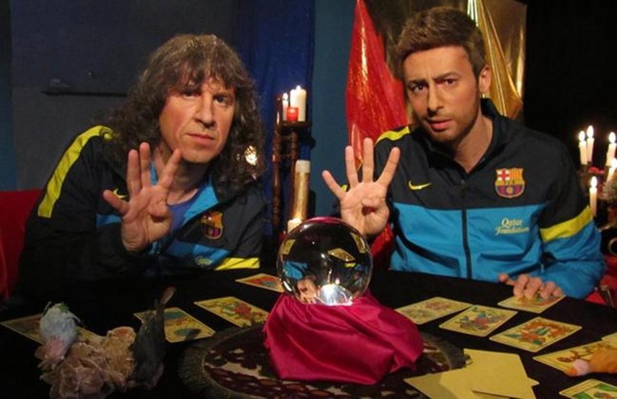 Puyol i Piqué exerceixen de futuròlegs. Puyol i Piqué exerceixen de futuròlegs.