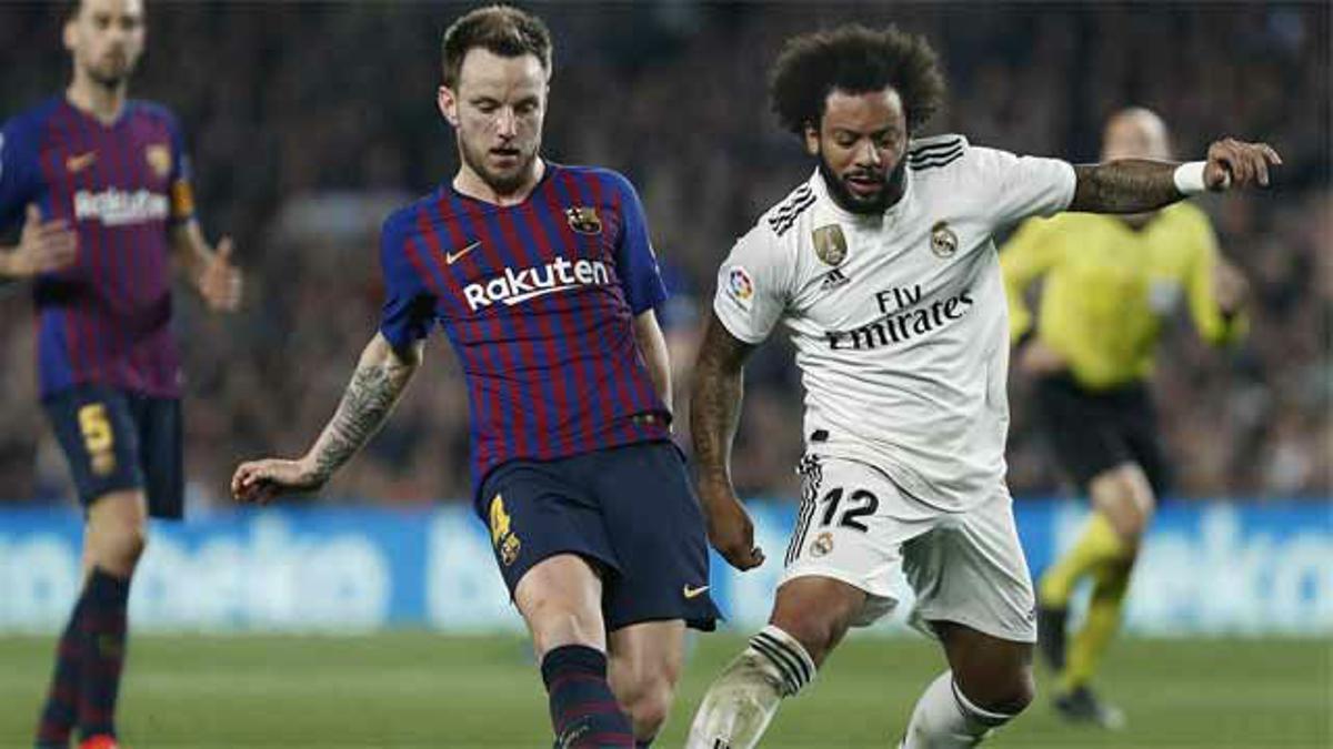 Rakitic metió miedo al Madrid con este remate al travesaño