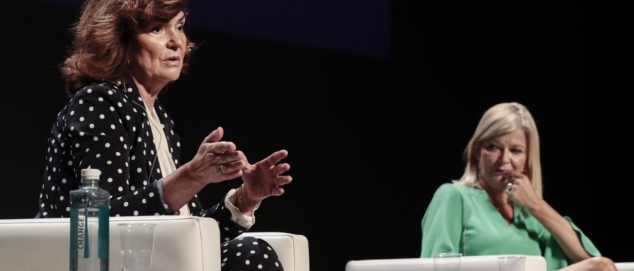 Charla de Carmen Calvo y Gabriela Bravo en el VI Feminario Valencia