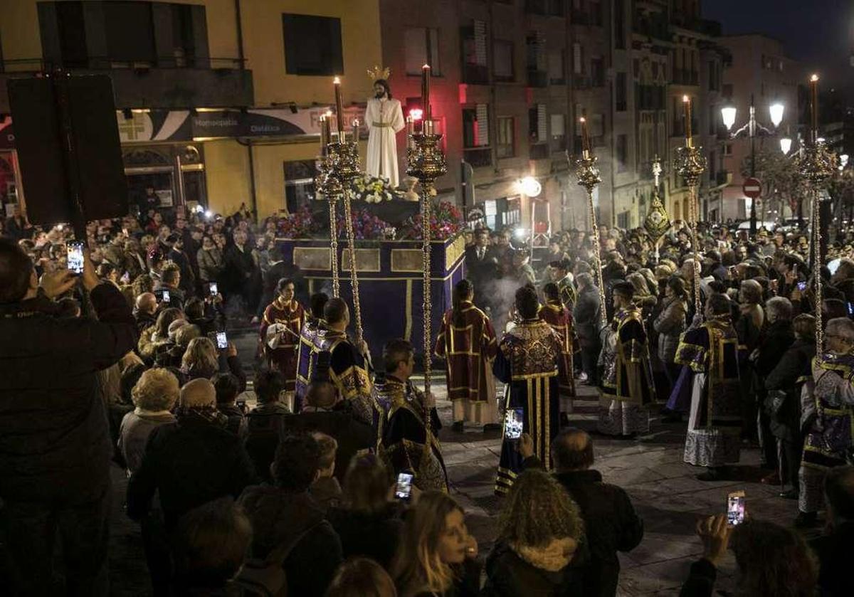 La procesión del Lunes Santo.