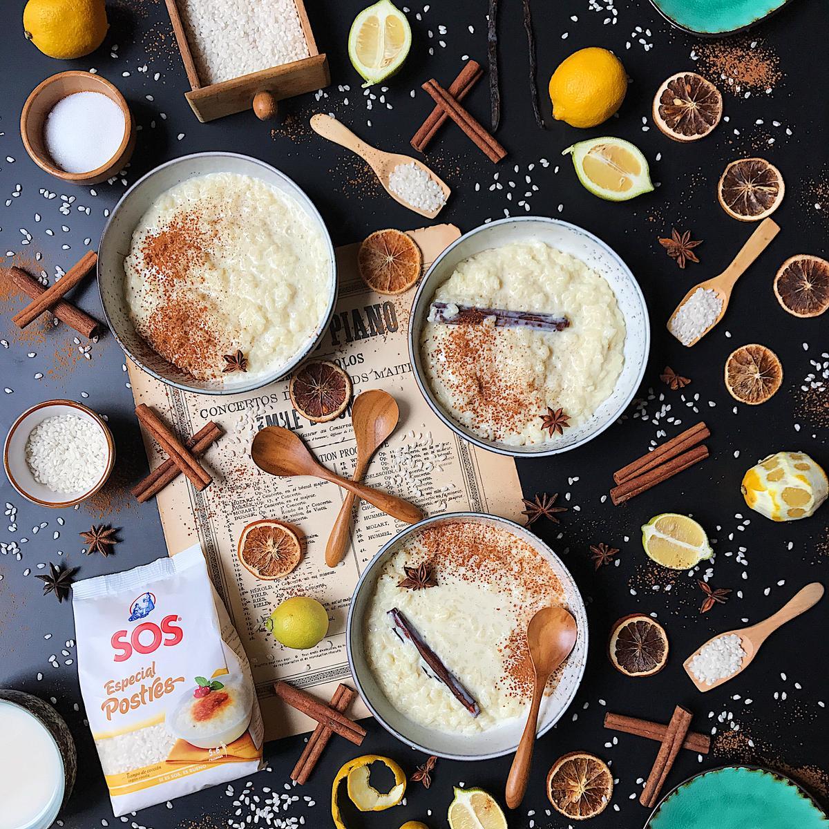 Prepara un arroz con leche casero con SOS Especial Postres