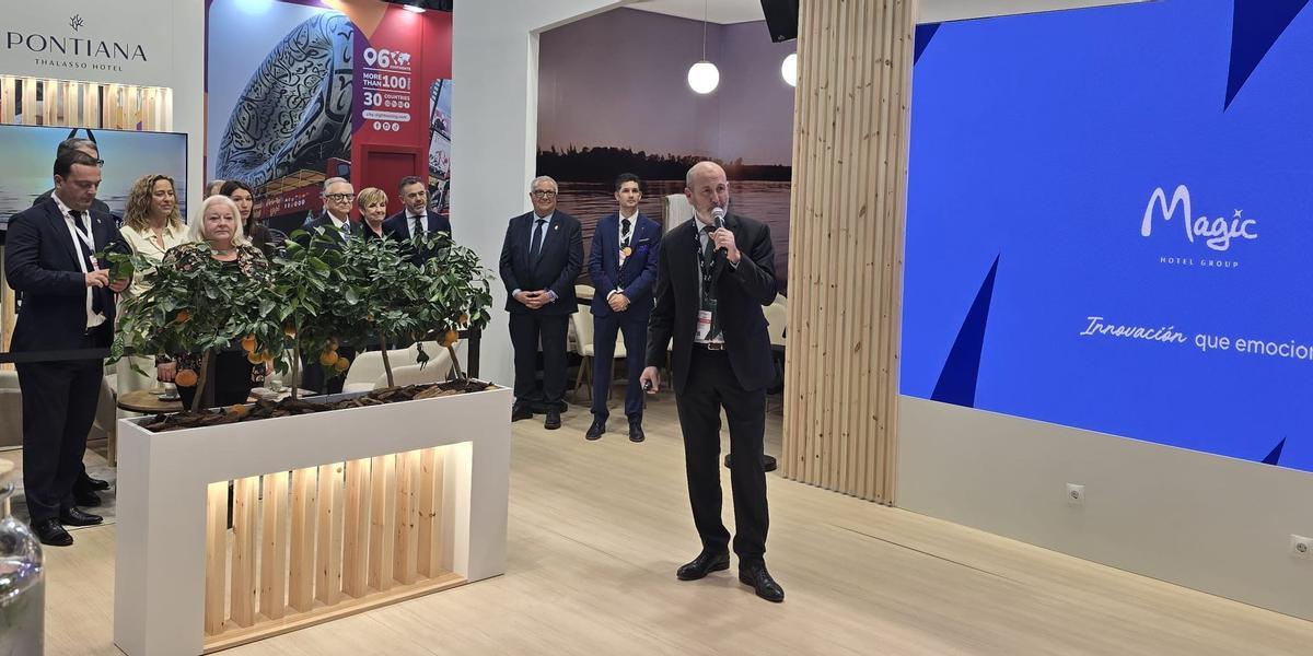 Imagen de la presentación del proyecto Magic World en la feria internacional.