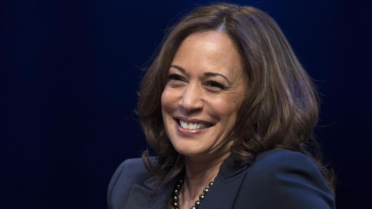 Kamala Harris, en un acto en la Universidad George Washington en enero del 2019.