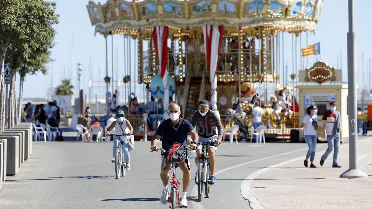 Ambiente en La Marina de València en una imagen de archivo.