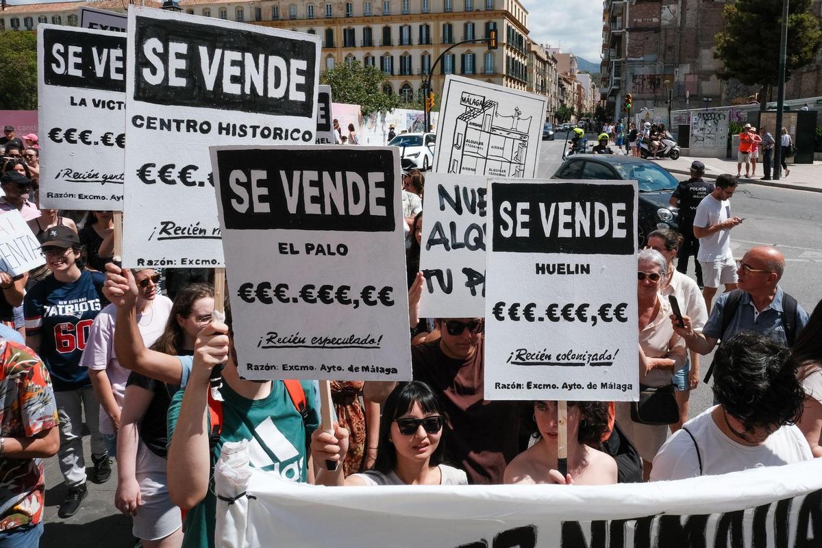 Manifestantes del pasado 29J.