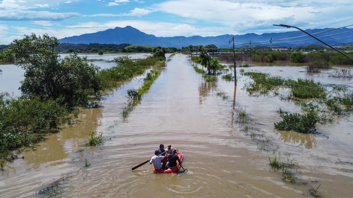 Efectos de las inundaciones en Brasil.