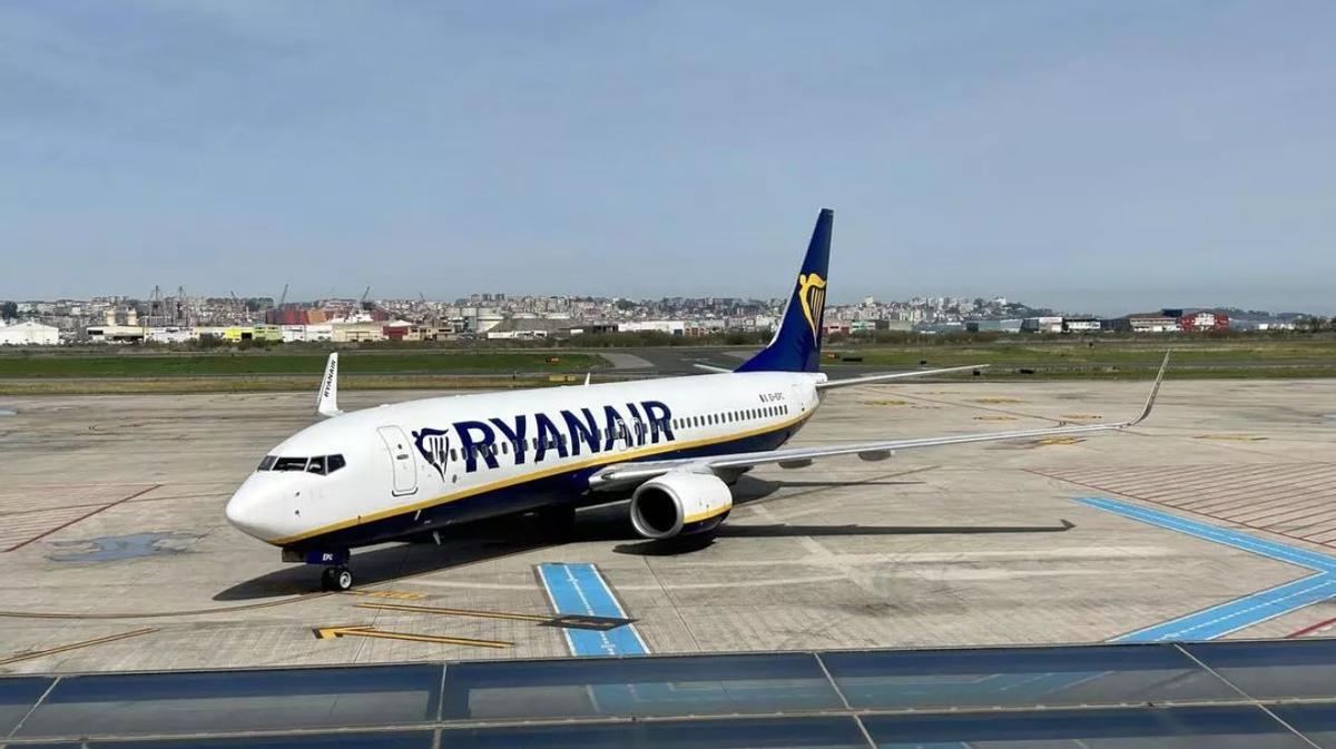 Un avión de Ryanair.