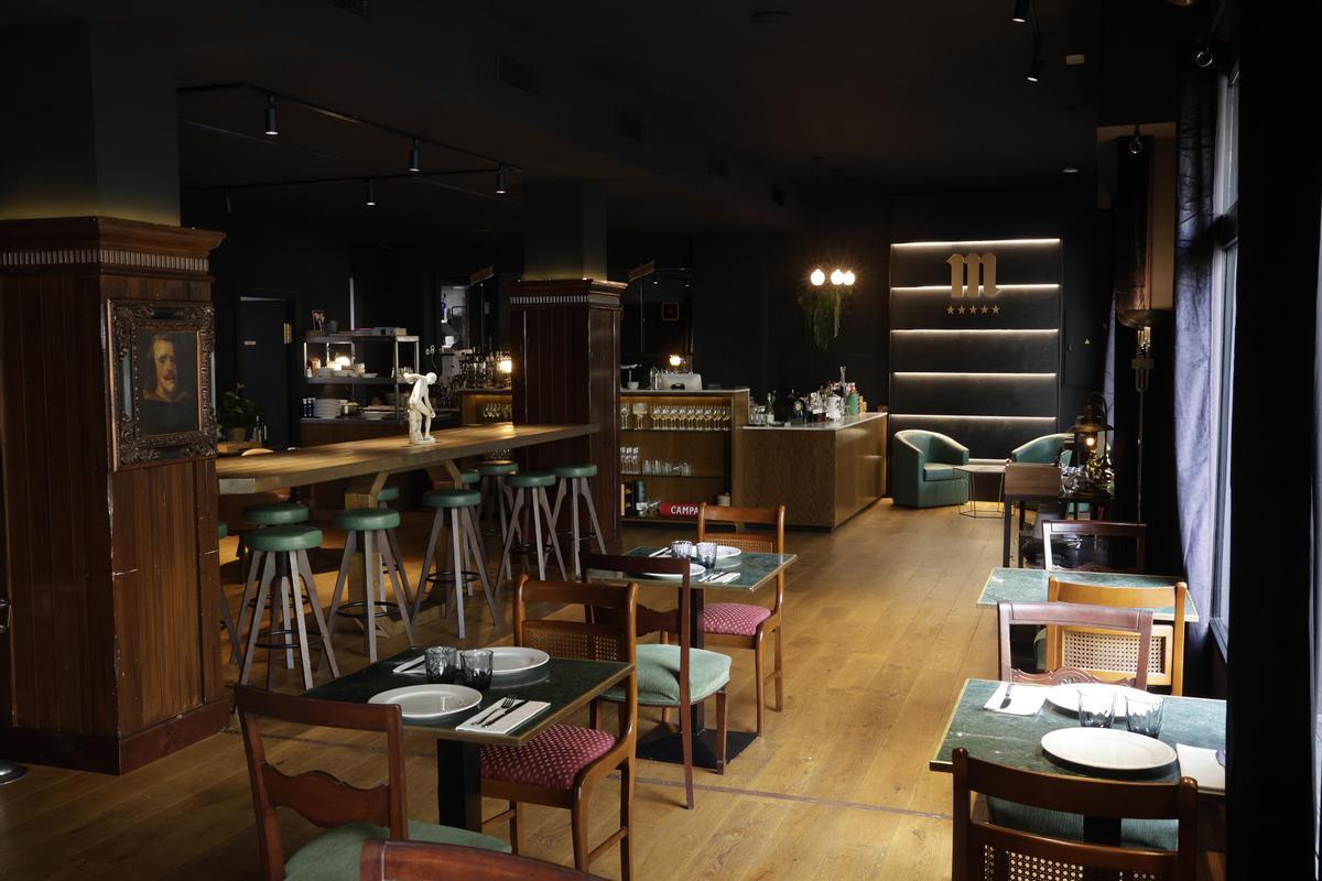 Una parte del comedor del restaurante Urgell Londres, en Barcelona.