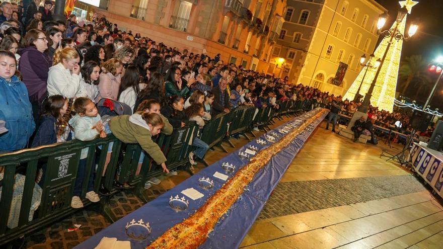 Un roscón de Reyes gigante de 200 metros rodeará el Palacio Consistorial de Cartagena