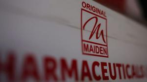 Logo de Maiden Pharmaceuticals, la farmacéutica india acusada de la muerte de al menos 66 niños en Gambia que tomaron sus medicamentos para la tos.