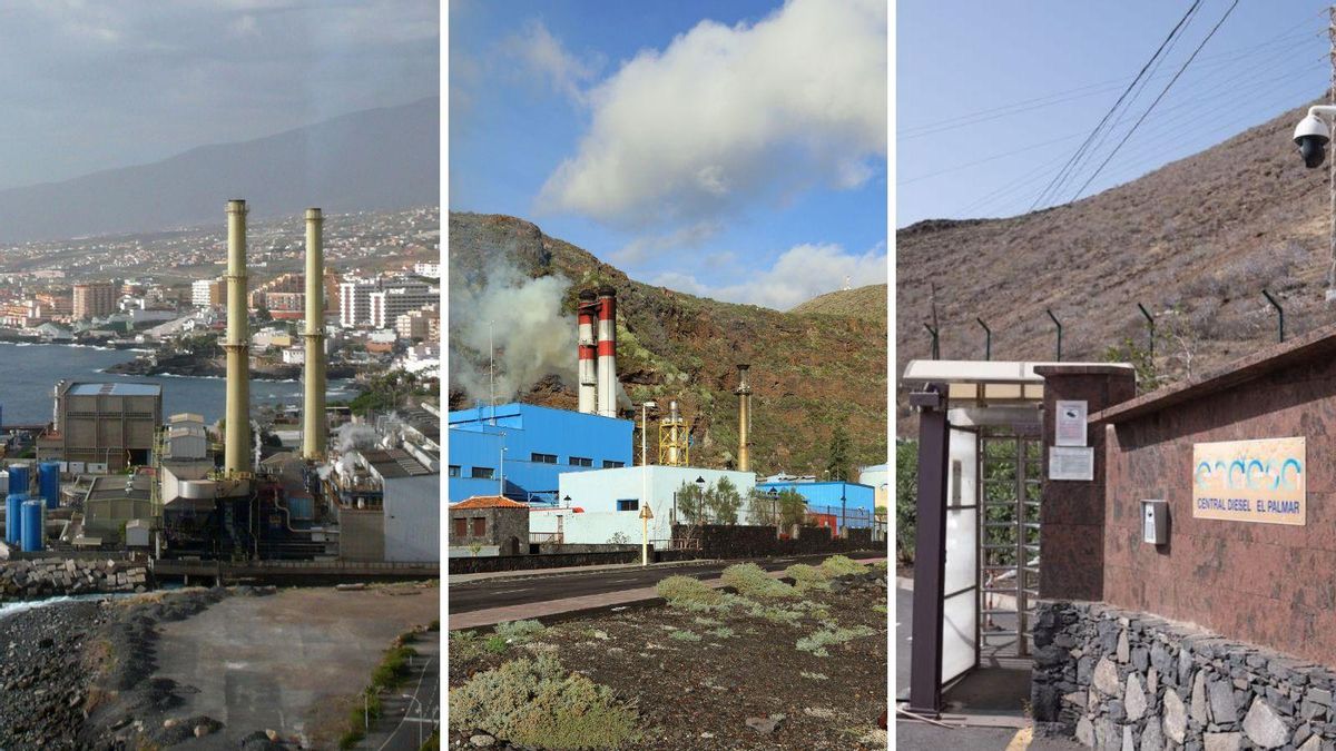 Estaciones eléctricas en Tenerife, La Palma y La Gomera
