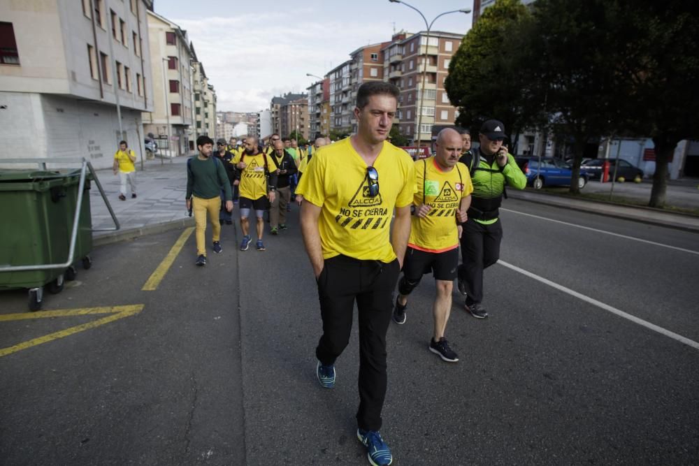 La "marcha del aluminio" de los trabajadores de Alcoa: Primera etapa