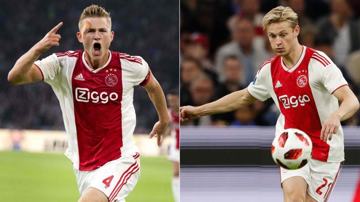 Frenkie De Jong y Matthijs De Ligt son objetivos del Barça para 2019