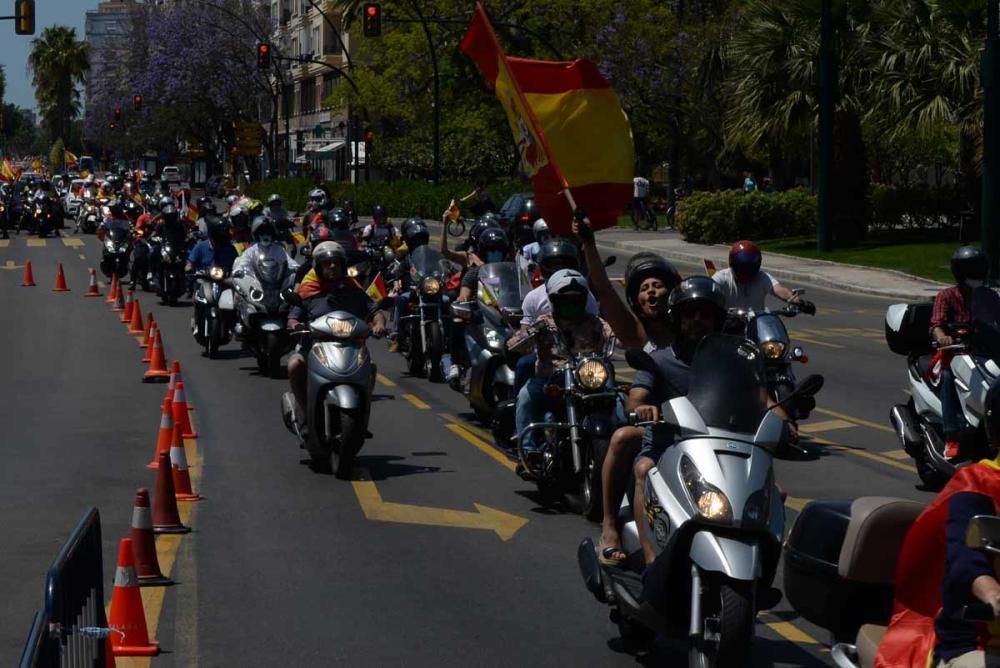 Caravana de Vox en Málaga contra el Gobierno