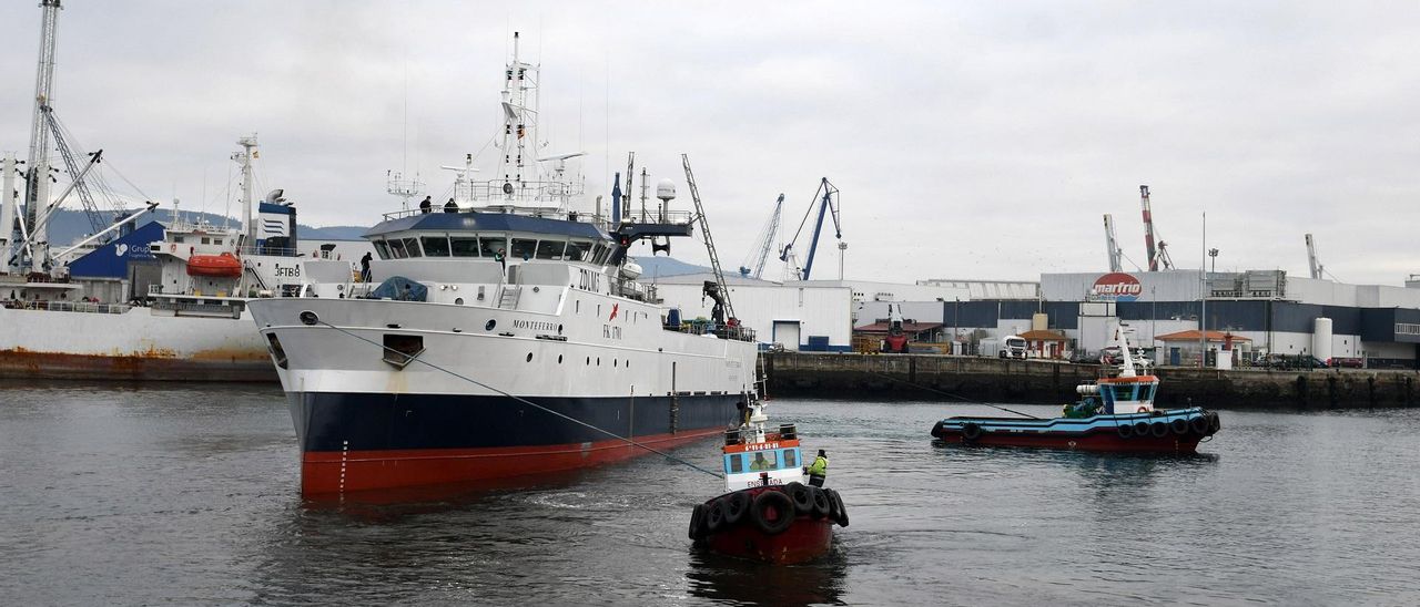 Flota gallega en el puerto de Marín
