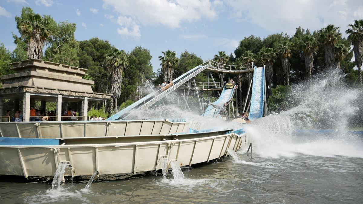 Atracción del Gran Tikal del Parque de Atracciones de Zaragoza.